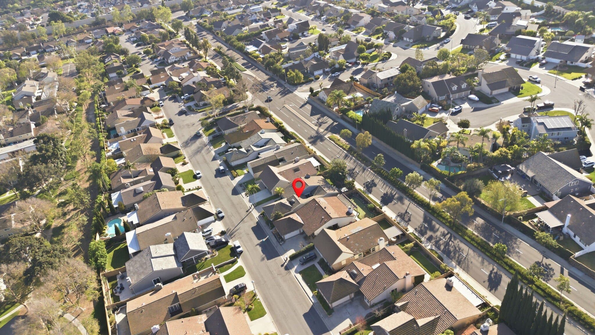 Aerial view of a recent Ortiz Group sale, the full arc from start to close